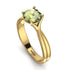Solitaire Twist Shank Peridot Ring - Eleanor No. 701